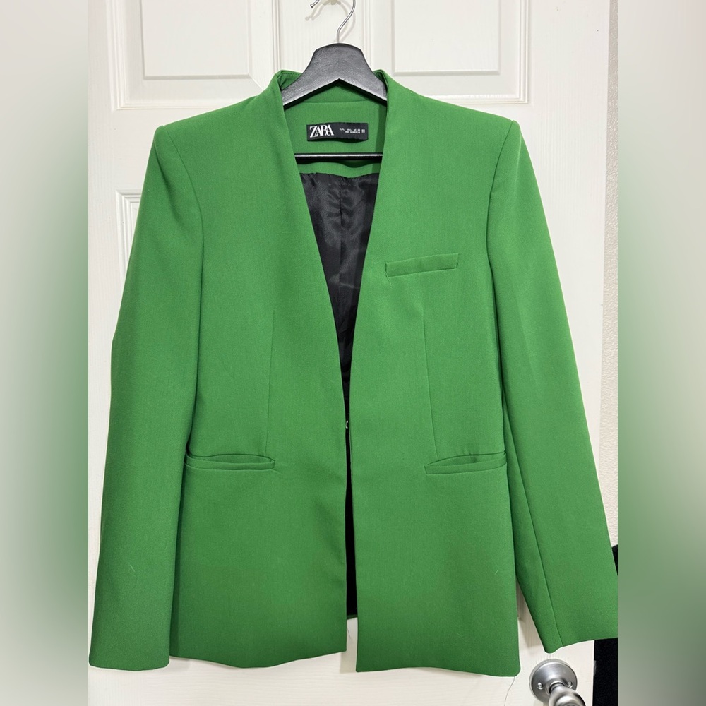 ZARA green blazer